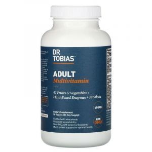 Мультивитамины для взрослых, Adult Multivitamin, Dr Tobias, повышенная биодоступность, 90 таблеток