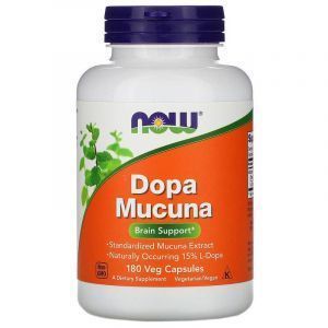 Мукуна жгучая, Dopa Mucuna, Now Foods, 180 капсул