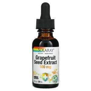 Экстракт семян грейпфрута, Grapefruit Seed Extract, Solaray, 100 мг, 30 мл