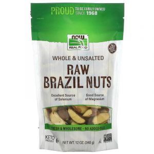 Бразильский орех, Brazil Nuts, Now Foods, сырой, 340