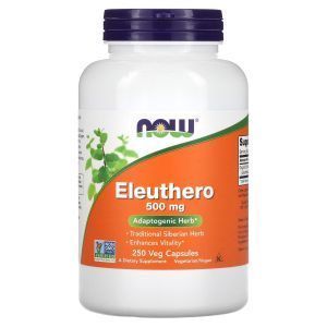 Элеутерококк, Eleuthero, Now Foods, 500 мг, 250 капсу