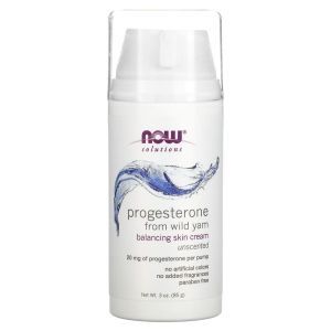 Крем с прогестероном, Cream Progesterone, Now Foods, Solutions, балансирующий крем для кожи, без запаха, 85 г