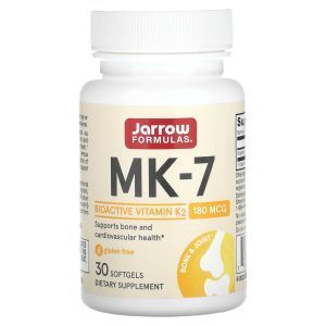 MK-7, активная форма витамина K2, Vitamin K2, Jarrow Formulas, 180 мкг, 30 кап.