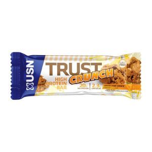 Протеиновый батончик, Trust Crunch Bar, USN, белый шоколад с печеньем, 1 шт (60 г)