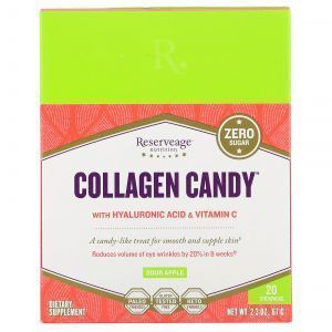 Коллаген, Collagen Candy, ReserveAge Nutrition, 20 пакетиков, 67 г