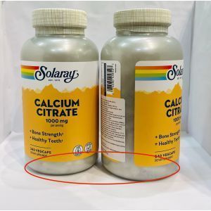 Citrat de calciu, Solaray, 240 capsule