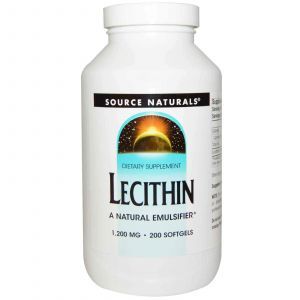 Лецитин, Source Naturals, 1200 мг, 200 капсул