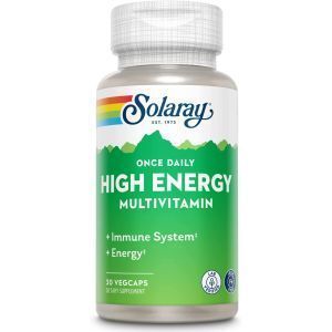 Мультивитамины для энергии High Energy, Multi-Vita-Min, Solaray, 1 в день, 30 вегетарианских капсул