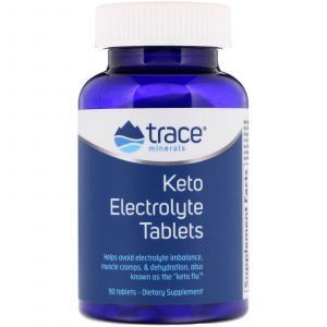 Кето-электролитные таблетки, Keto Electrolyte Tablets, Trace Minerals Research, 90 таб.