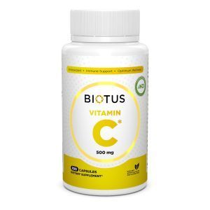 Витамин С, Vitamin C, Biotus, 500 мг, 100 капсул