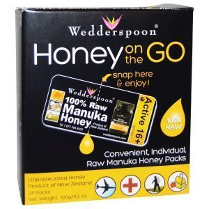 Манука мед, Wedderspoon Organic, Inc., 24 пакета 