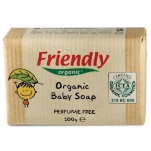 Детское твердое мыло, Friendly Organic, органическое, без запаха, 100 гр
